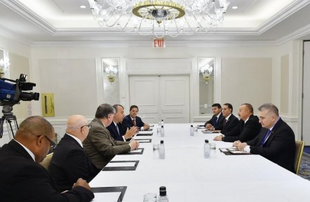 Президент Ильхам Алиев встретился в Нью-Йорке с председателем Фонда этнического взаимопонимания США - ОБНОВЛЕНО - ФОТО