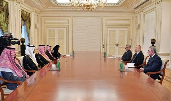 Ильхам Алиев принял делегацию Саудовской Аравии