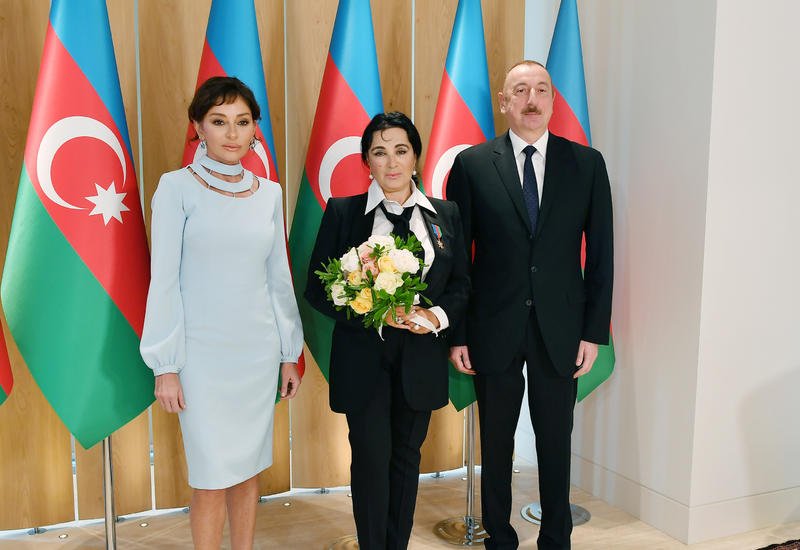 Президент Ильхам Алиев и Первая леди Мехрибан Алиева встретились с Ириной Винер-Усмановой - ФОТО