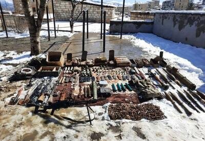 В Шуше обнаружено большое количество боеприпасов