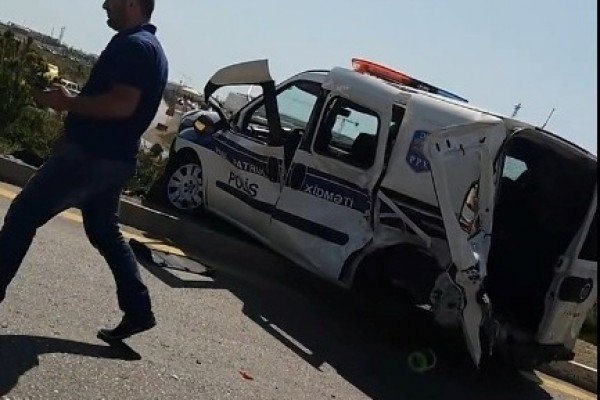 Azərbaycanda ağır qəza - 4 polis yaralandı