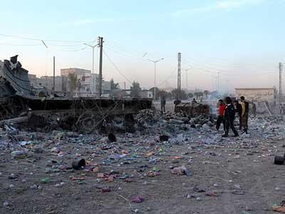 Suriyada dəhşətli terror: 40 ölü, 47 yaralı - VİDEO