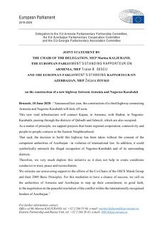 ALDP Avropa Parlamentinin birgə qəbul etdiyi bəyanatı alqışlayır - Sənəd