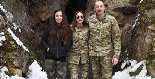 İlham Əliyev və xanımı Azıx mağarasında - Video