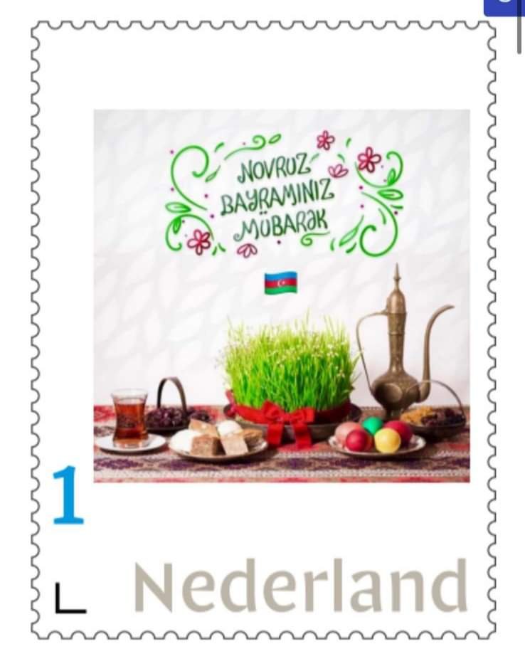 Niderlandda Novruz bayramı və 31 mart soyqırımı ilə bağlı poçt markaları buraxılıb