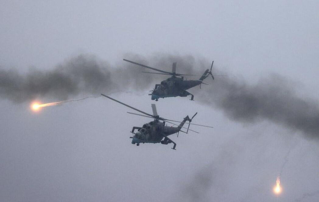 Rusiya helikopteri öz mövqelərini vurdu