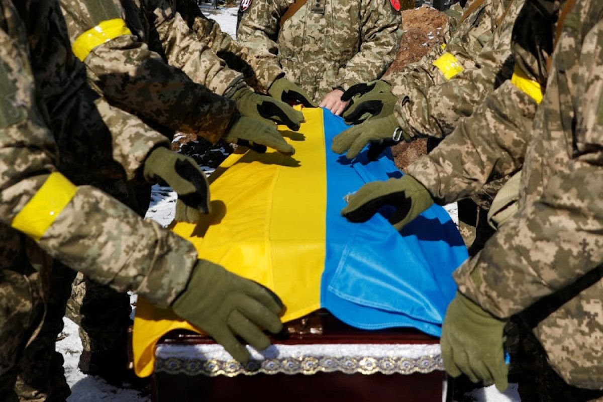 45 ukraynalı əsgərin meyiti qaytarıldı