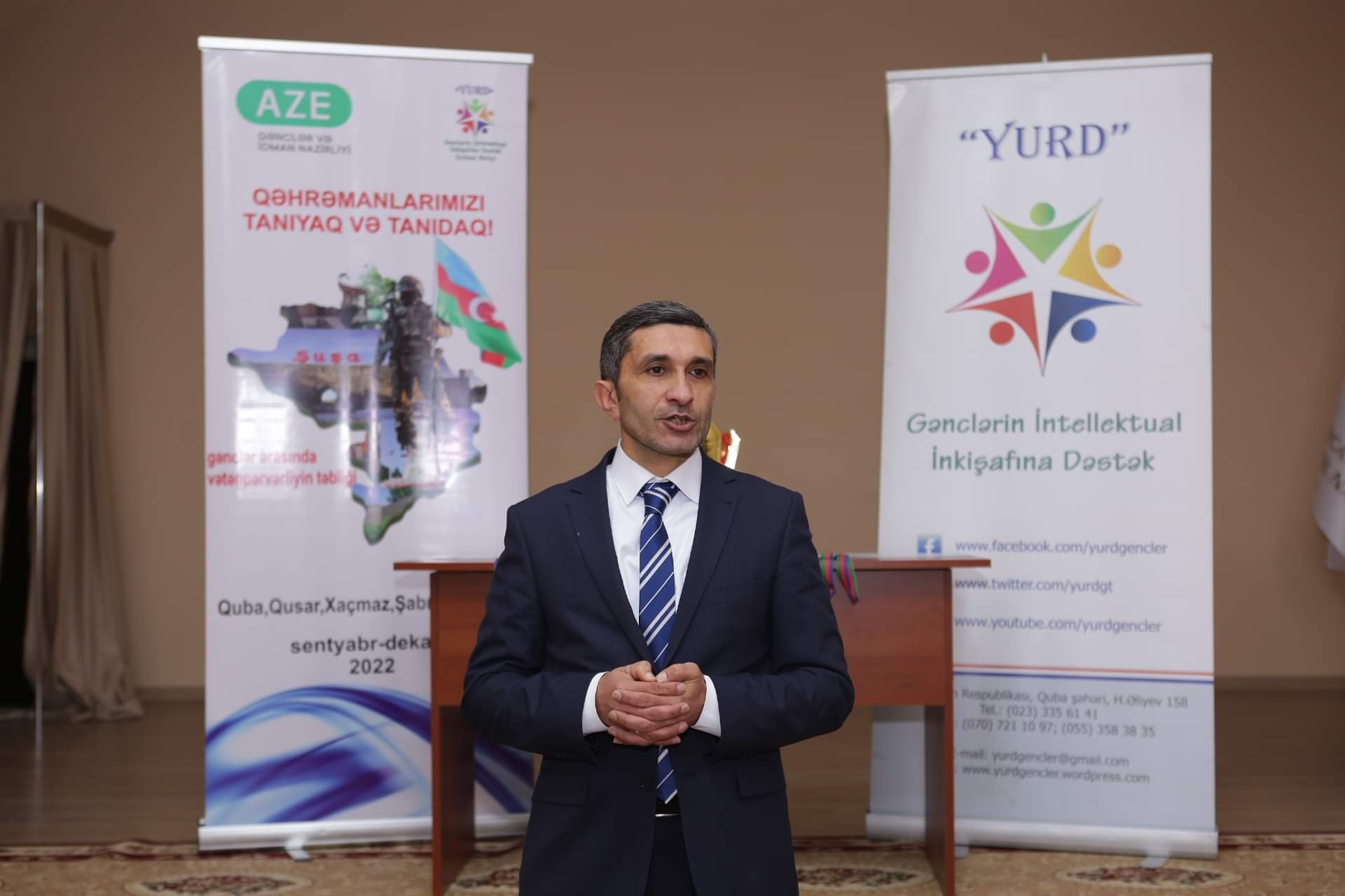 “Yurd”un təşkilatçılığı ilə Vətən müharibəsinə həsr olunmuş bilik yarışı keçirilib