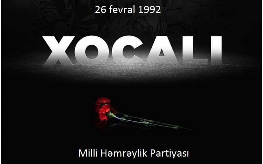 MHP Xocalı soyqırımının 31-ci ildönümü ilə əlaqədar bəyanat yayıb