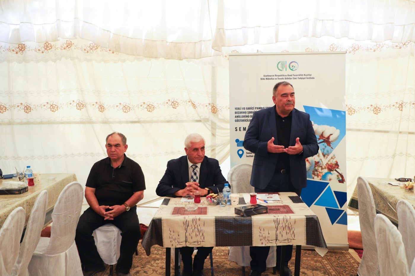 Pambıqçılığa həsr olunmuş tarla seminarı keçirilib - FOTOLAR