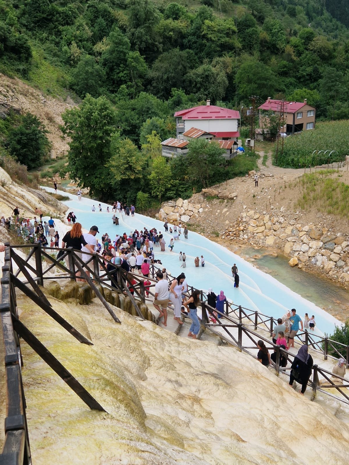 Dünyada meşədə əmələ gələn ikinci ən böyük travertin bölgəsi - Göksu travertinləri