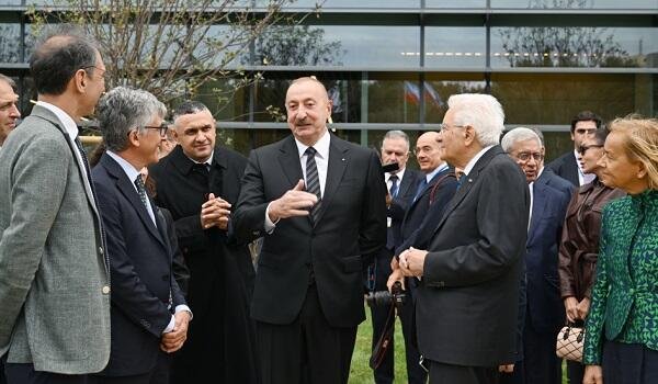Əliyevlə Mattarella universitet açılışında... - Foto