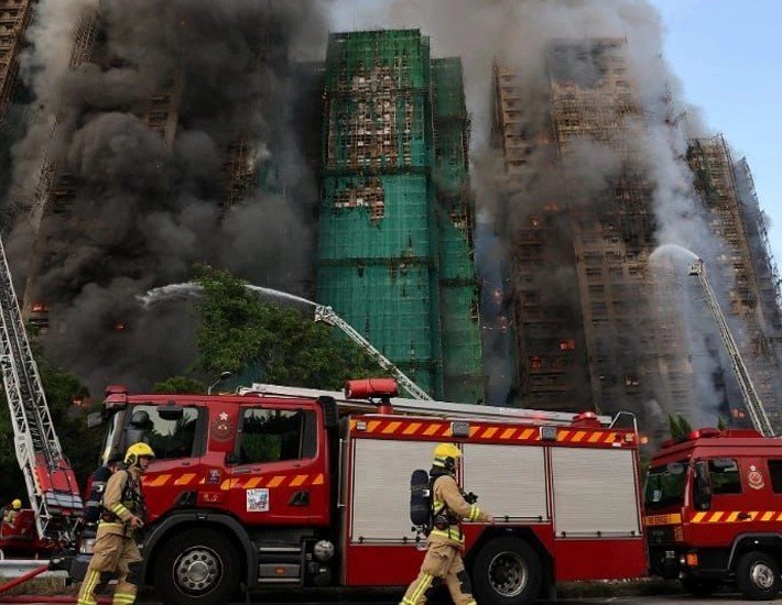 Honq-Konqda yanğın nəticəsində ölənlərin sayı 150 nəfəri ötüb