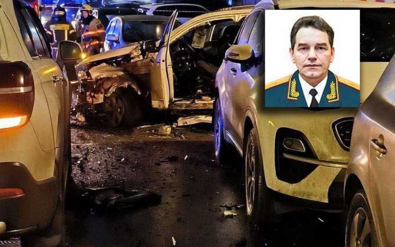 Rusiyada generalın maşını partladıldı - FOTO